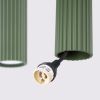 Suspensions Aluminium Vert Olive GU10 4 Karbon