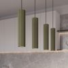 Suspensions Aluminium Vert Olive GU10 4 Karbon