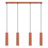 Suspensions Aluminium Ocre Rouge GU10 4 Karbon