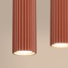 Suspensions Aluminium Ocre Rouge GU10 4 Karbon