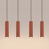 Suspensions Aluminium Ocre Rouge GU10 4 Karbon