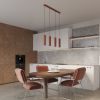 Suspensions Aluminium Ocre Rouge GU10 4 Karbon