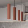 Suspensions Aluminium Ocre Rouge GU10 4 Karbon