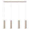 Suspensions Aluminium Taupe GU10 4 Karbon
