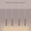 Suspensions Aluminium Taupe GU10 4 Karbon