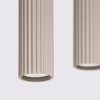 Suspensions Aluminium Taupe GU10 4 Karbon