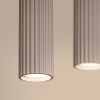 Suspensions Aluminium Taupe GU10 4 Karbon