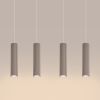 Suspensions Aluminium Taupe GU10 4 Karbon