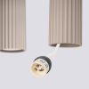 Suspensions Aluminium Taupe GU10 4 Karbon