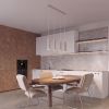 Suspensions Aluminium Taupe GU10 4 Karbon