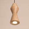 Suspensions Bois Naturel GU10 1 Kubbe
