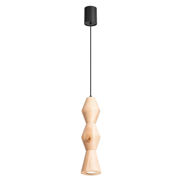 Suspensions Bois Naturel GU10 1 Kubbe