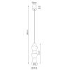 Suspensions Bois Naturel GU10 1 Kubbe