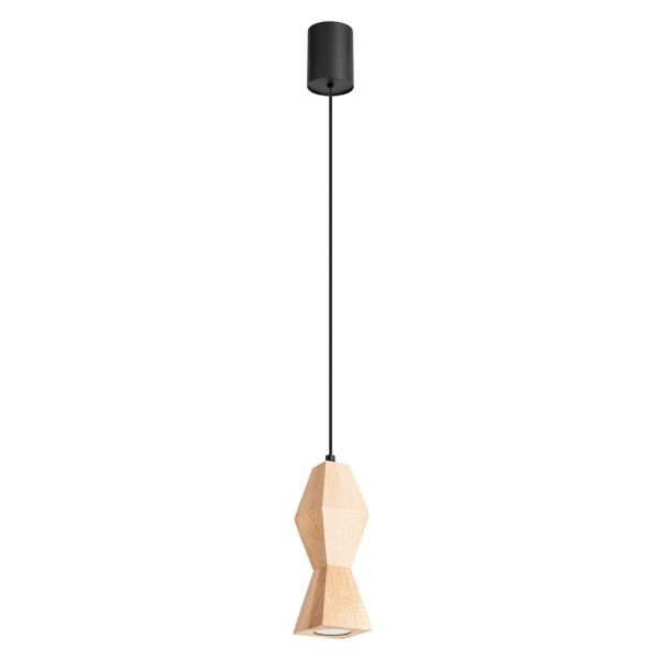 Suspensions Bois Naturel GU10 1 Kubbe