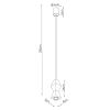 Suspensions Bois Naturel GU10 1 Kubbe