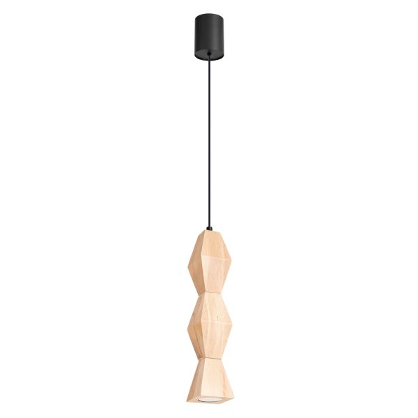Suspensions Bois Naturel GU10 1 Kubbe