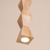 Suspensions Bois Naturel GU10 1 Kubbe