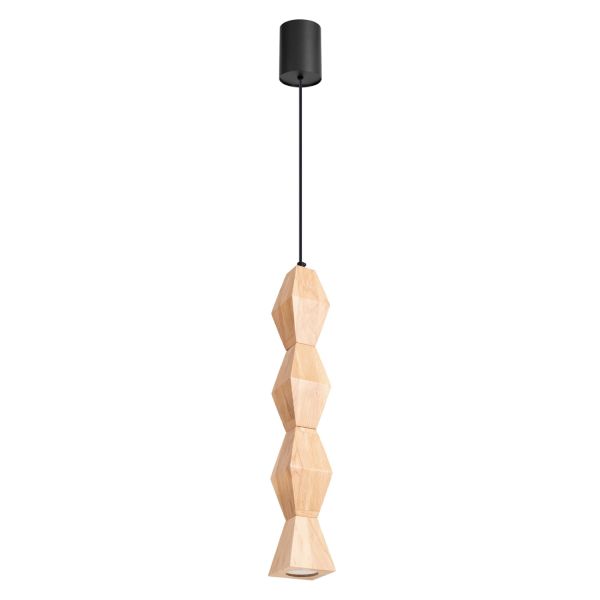 Suspensions Bois Naturel GU10 1 Kubbe