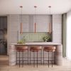 Suspensions Acier Ocre Rouge G9 1 Arche
