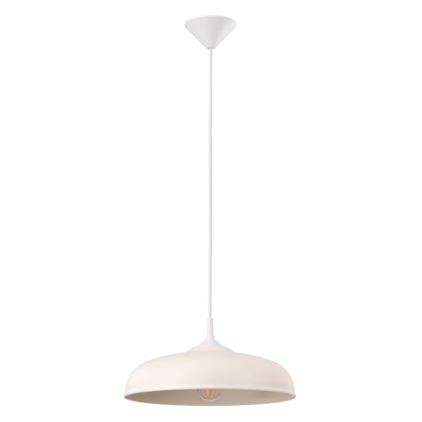 Suspensions Acier Beige E27 1 Gina
