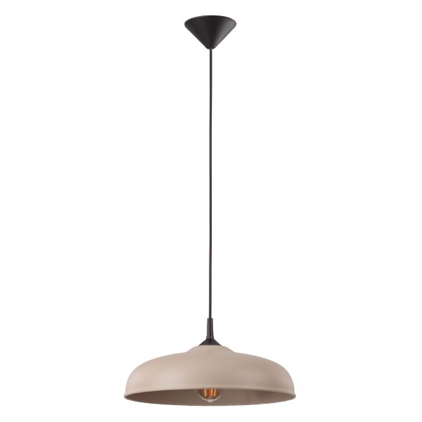 Suspensions Acier Taupe E27 1 Gina