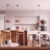 Suspensions Acier Ocre Rouge E27 1 Gina