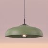 Suspensions Acier Vert Olive E27 1 Gina