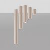 Plafonniers Acier Taupe GU10 1 Lagos