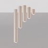 Plafonniers Acier Taupe GU10 1 Lagos