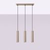 Suspensions Acier Taupe GU10 3 Lagos