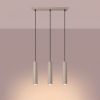 Suspensions Acier Taupe GU10 3 Lagos