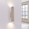 Appliques murales Acier Taupe GU10 2 Lagos