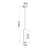 Suspensions Acier Bourgogne GU10 1 Lagos