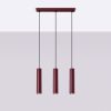 Suspensions Acier Bourgogne GU10 3 Lagos