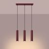 Suspensions Acier Bourgogne GU10 3 Lagos