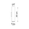 Appliques murales Acier Bourgogne GU10 2 Lagos