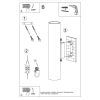 Appliques murales Acier Bourgogne GU10 2 Lagos