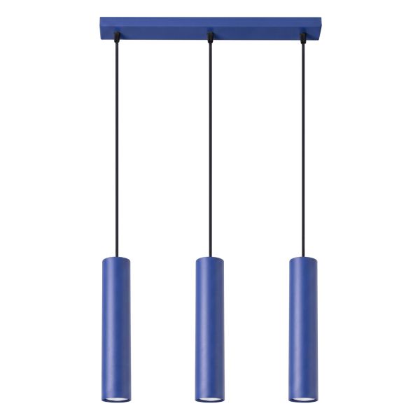 Suspensions Acier Outremer GU10 3 Lagos