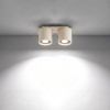 Plafonniers Aluminium Beige GU10 2 Orbis