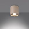 Plafonniers Aluminium Taupe GU10 1 Orbis