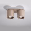 Plafonniers Aluminium Taupe GU10 2 Orbis