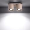 Plafonniers Aluminium Taupe GU10 2 Orbis