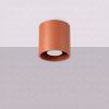 Plafonniers Aluminium Ocre Rouge GU10 1 Orbis