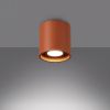 Plafonniers Aluminium Ocre Rouge GU10 1 Orbis