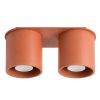 Plafonniers Aluminium Ocre Rouge GU10 2 Orbis