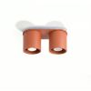 Plafonniers Aluminium Ocre Rouge GU10 2 Orbis