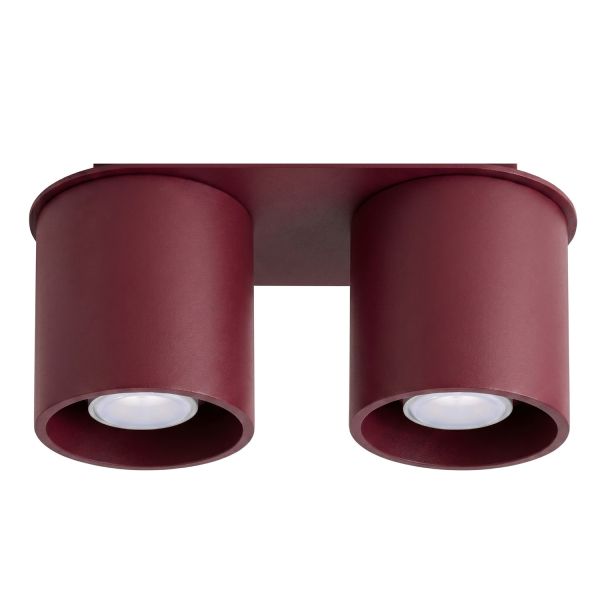 Plafonniers Aluminium Bourgogne GU10 2 Orbis