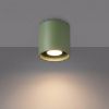 Plafonniers Aluminium Vert Olive GU10 1 Orbis
