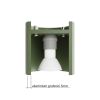 Plafonniers Aluminium Vert Olive GU10 1 Orbis