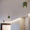 Plafonniers Aluminium Vert Olive GU10 1 Orbis